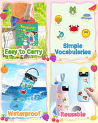 Benresive Reusable Sticker Book for Toddlers 2-4 Years, Fun Travel Stickers for Kids, Waterproof Sticker Books for Toddlers 1-3, Crafts Activities for Todddlers 1-3 2-4 3-5 - Season