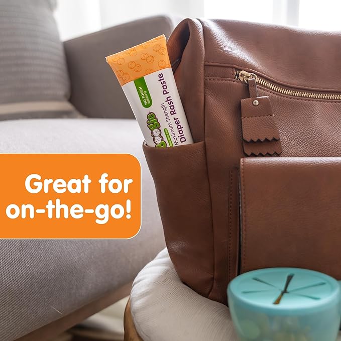 Boogie Diaper Rash Paste, Maximum Strength 40% Zinc Oxide, Mess-Free Applicator, Soothes Baby Bum, Diaper Bag Essential, 4oz (Pack of 3)