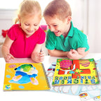 90shine 4PCS Easter Crafts for Kids Ages 4-8 Sticker Books - Basket Stuffer Gift Includes Bunny Egg Chick Gnome and More Designs Create 40 Pictures