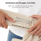 Momcozy Newborn Carrier WeeSnug- Lightweight and Cozy Comfort for 7-25 lbs, Ergonomic Cross-Back Support, Effortless to Put On, Hands-Free Baby Carrier with Lumbar Support, Khaki