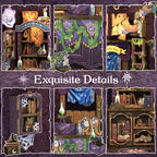 CUTEBEE Book Nook Kit - DIY Miniature House Dollhouse Kit for Adults and Teens, Booknook Tiny House Bookshelf Decor 3D Wooden Puzzle, Gifts for Family Friends (The Astrology Bookshop)