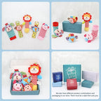 Wrist Rattles Foot Finder Rattle Toy for 0-4 Months Baby, Feet Leg Ankle Socks Arm Hand Bracelet Shaker for 4-8 Months Infant boy & Girl, Gift Set for 0-1 Years Newborn Babies (5 pcs-A)