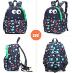 Toddler Backpack Waterproof 3D Little Dinosaur Design-Cute Animal Cartoon Unisex Mini for School Travel Daycare-Lightweight Kids Backpack for Boys & Girls Ages 1-5 Years