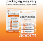 BoomBoom Nasal Stick | Vapor Flow Technology | Cool Refreshing Sensation | Natural Mood Boost | Simple Ingredients | Essential Oils + Menthol Inhaler (Tropical)