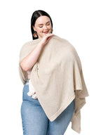 We are Amma | The Cocoon™ - Newborn Essentials Must Haves: Nursing Cover for Breast Feeding Essentials | Nursing Sweater Used as Breastfeeding Cover (Natural, Plus Size)