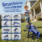 Smart Robot Dog - Interactive STEM Pet with Voice & Remote Control, 30+ Lifelike Actions, Programmable Play, 25m Range, Durable & Safe - Best Gift for Kids 6-12