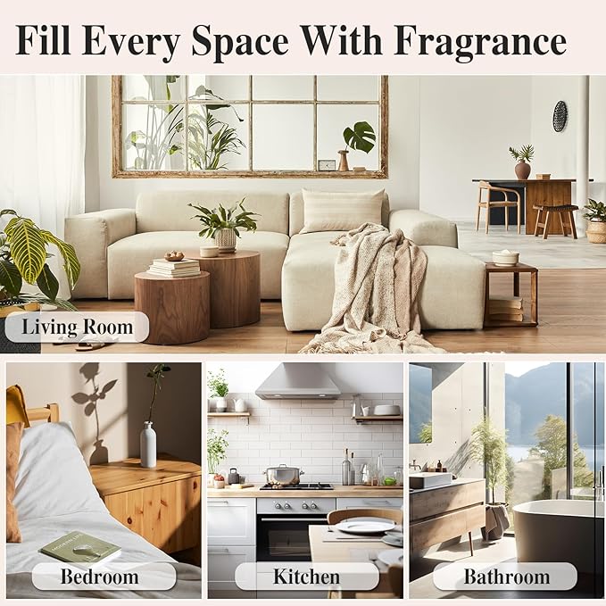 PHATOIL 3.38FL.OZ Warm Santal Fragrance Oils for Aromatherapy, Essential Oils for Diffusers for Home, Perfect for Diffuser, Yoga, Skin Care, DIY Candle and Soap Making - 100ml