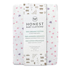 HonestBaby unisex-baby Fitted Crib Sheets Set Standard Mattress, 100% Organic Cotton Baby Boys, Girls, Neutral, 1 Pack - Light Blue, One Size