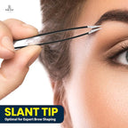 The Cut Factory- 6.5” Professional Hair Scissors & Tweezers - High Carbon 420 Stainless Steel Hair Cutting Scissors, Ultra-Sharp Barber Shears for Salon & Home, (BLACK)