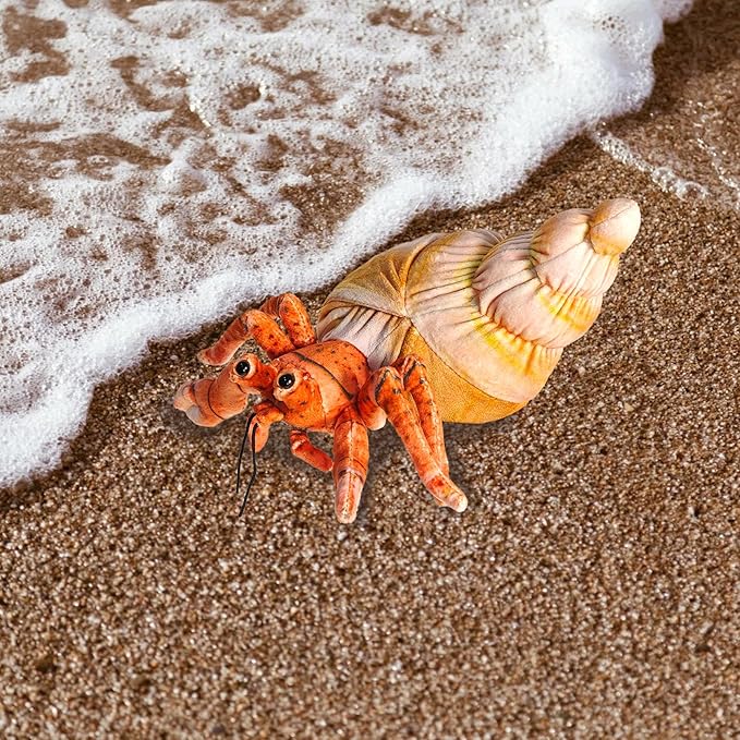 Hermit Crab Plush Toy,Crab Stuffed Animal,Simulated Plush Toy,Soft Stuffed Toy for Adults Birthday for Boys and Girls-10 Inch
