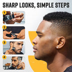 The Cut Buddy Clipper & Grooming Set, Cordless Hair & Beard Trimmer with Ceramic & Titanium Blades, 7 Guards, Waterproof, Beginner Kit