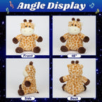 Cuteoy Musical Plush Giraffe Stuffed Animal Glowing LED Light-up Nightlight Toys Singing Lullabies Birthday Christmas Plushies Gifts for Kids Boys Girls,13"