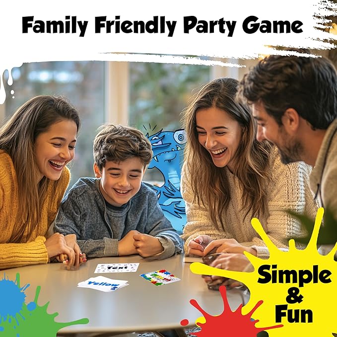 DiDaYo - Fast Paced Family Games, Brain Teaser Card Game for Kids 8-12, Ideal Speed Color Game for Teens and Adults, Fun Slumber Party Games, 2-8 Players, Travel Friendly