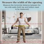 WAOWAO Triple Lock Baby Gate Extra Wide 39.76-43.7" Pressure Mounted Walk Through Swing Auto Close Safety White Metal Child Kids Dog Pet Puppy for Stairs,Doorways