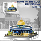 Dome of The Rock Building Blocks Set Islamic Architectural Model Bricks Toys for Kids Muslim Gifts for Kids Adult 983 Pieces