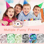 Kids Camera Toys,48MP Dual Lens with 64G SD Card and Cartoon Soft Cover for 3-8 Year Old Girls Boys (PinkDJS)