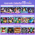 Onefire Night Light for Kids Gifts, 15 Sound Machine Baby Night Light, 15 Films Star Projector for Kids Room Decor, Brightness Unicorn Light Projector for Toddler Girl Toys Toddler Girl Gifts Age 1-5