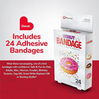 BioSwiss Bandages, Donut Shaped Self Adhesive Bandage, Latex Free Sterile Wound Care, Fun First Aid Kit Supplies for Kids, 24 Count