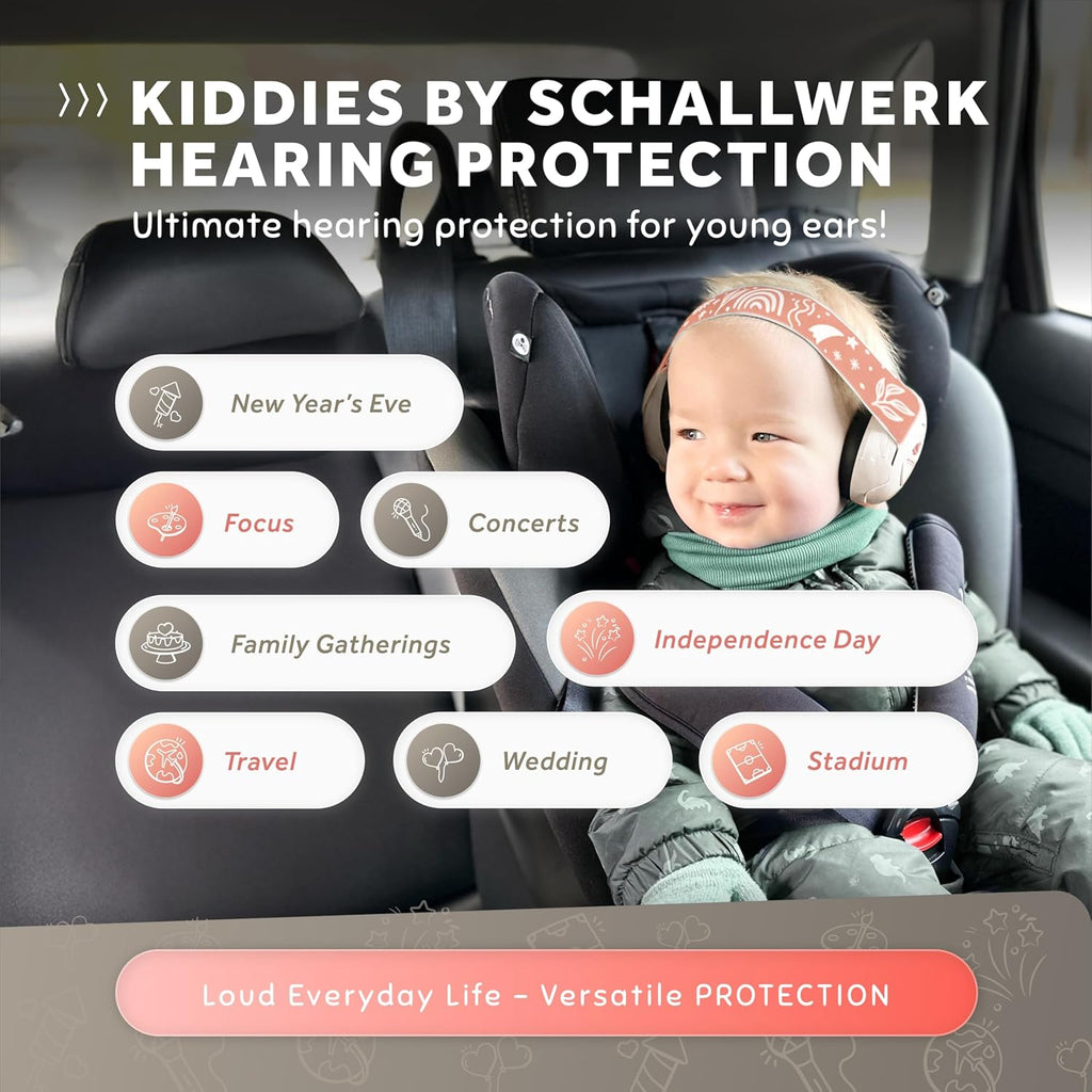 Schallwerk ® Mini+ Baby Ear Muffs – Infant Noise Cancelling Headphones, Toddler Ear Protection, Baby Headphones for Noise