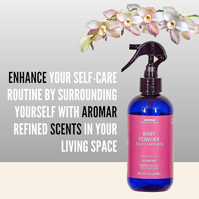 Aromar Essential Room Mist and Fabric Spray with Natural Freshener Aromatherapy for a Fresh and Rejuvenated Home 8 oz Mulberry