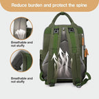 Diaper Bag Backpack 25L Capacity with Changing Pad for Boys and Girls Essential Baby Stuff for Mom (Gray)