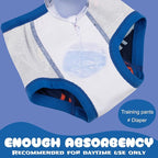 BIG ELEPHANT 10-Packs Training Underwear Absorbent Toddler Potty Trained Pants for Boys and Girls, 12 Months - 9 Years