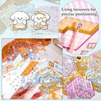 DIY 3D Sticker Scene, 6 Sets of Cute Miniature Isometric Stickers for Kids Adult Therapy Scenes Sticker Reuseable and Waterproof Stickers for Girl
