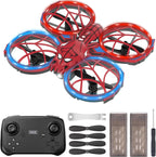 Spider Mini Drone for Kids with 3 Lighting Effects 2 Batteries, RC Helicopter with Altitude Hold, 360° Flips, Headless Mode, 3 Speed, Birthday Gifts Toys for Beginners 8-12 Boys Girls