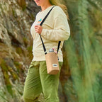 BLACK + BLUM Insulated Bottle Bag - For Adults and Kids - Made with Recycled PET and BPA Free - Bottle Bag for On The Go, Clay