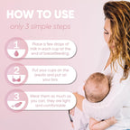 The Original Silver Nursing Cups, Nipple Shields for Breastfeeding Newborns, Protect & Soothe Nursing Nipples, 925 Silver, Regular Size