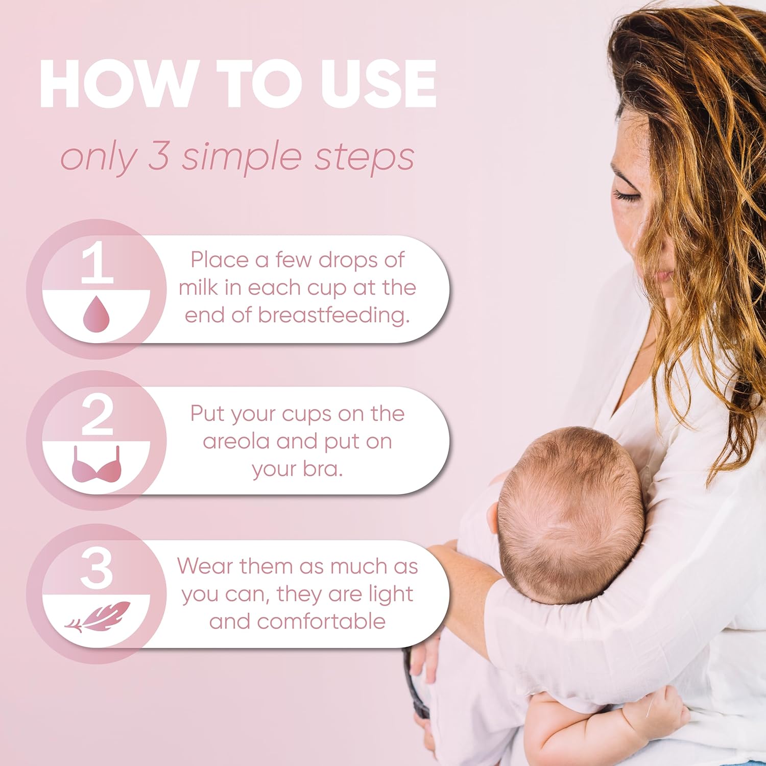 The Original Silver Nursing Cups, Nipple Shields for Breastfeeding Newborns, Protect & Soothe Nursing Nipples, 925 Silver, Regular Size