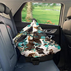 Binienty Brown Cow Sunflower Stretchy Car Seat Covers for Baby Boys Girls Infants,Breathable Babies Stroller Cover Canopies,Baby Shower Gifts