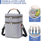 Breastmilk Cooler Bag with Ice Pack Fits 6 Baby Bottles Up to 9 Ounce