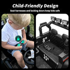 12V Kids Ride on Car Truck, Kids Electric Vehicles Car Ride on Toy for Toddlers 3-5 with Remote Control - Black