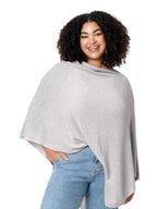We are Amma | The Cocoon™ - Newborn Essentials Must Haves: Nursing Cover for Breast Feeding Essentials | Nursing Sweater Used as Breastfeeding Cover (Grey, Plus Size)
