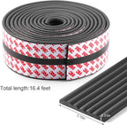 Baby Proofing Edge Corner Protector, 16.4 ft Edge Guards Padding with 3M Adhesive, Extra-Wide Soft NBR Rubber Foam Padding, Furniture,Sharp Edge Safety Corner Edge Bumper Guard-Black