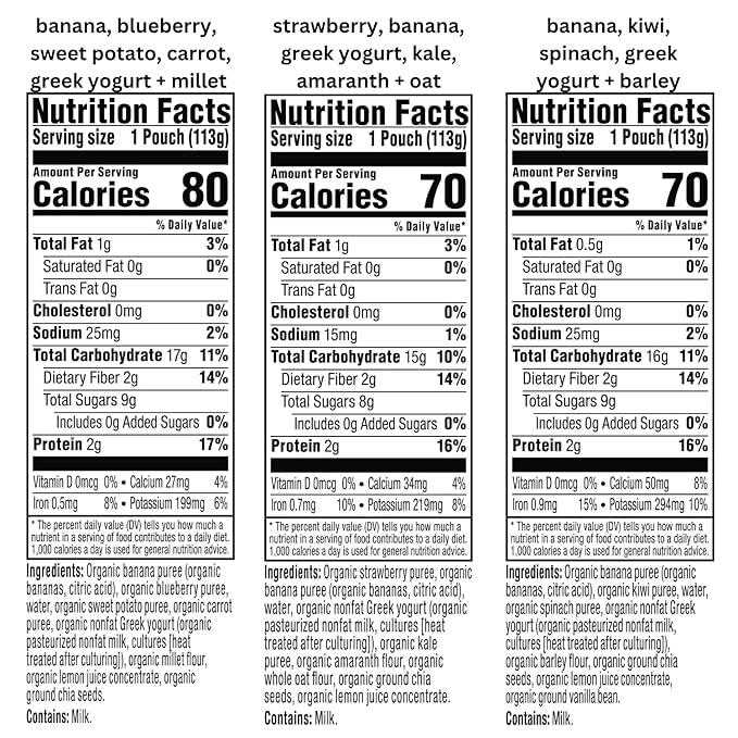 Plum Organics Variety Pack, 12+ Months – Toddler’s Taste Adventure & Sunrise Pack – Mighty 4 & Mighty Morning Organic Fruit & Veggie Pouches – 4 oz Pouch, Pack of 18 (Amazon Exclusive)