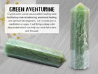 Amazing Gemstone Large Green Aventurine Crystal Towers ~ Natural Healing Crystal Point Obelisk for Reiki Healing and Crystal Grid (5.5 to 6 INCH)