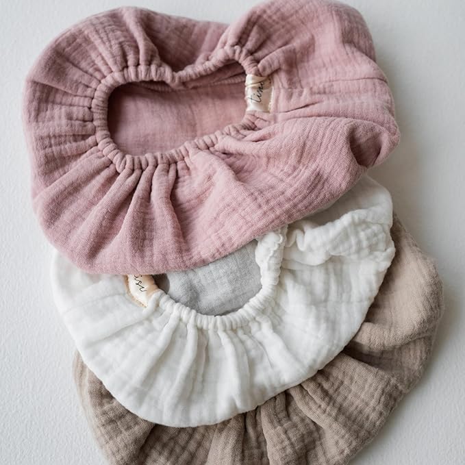 Baby Wipes Cover – Universal Size, One Size Fits All Wipes Packages | Muslin Cotton Tissue Cover for Nursery, Diaper Bag & Changing Table, Station | Gingham & Neutral Patterns (3-Neutral)