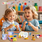Air Dry Clay Kits for Kids-Modeling Magic Clay,12 Animals DIY Molding Clay Art Crafts Set,Ultra Light & Soft, Safe & Non-Toxic with Sculpting Tools & Tutorials, Unique Gifts for Boys & Girls