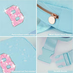 Fanny Pack Belt Bag Crossbody Bags with Initials Letter Patch Trendy Stuff for Teens Cute Stuff Birthday Gifts for Teenager Girls | B,Blue Bag