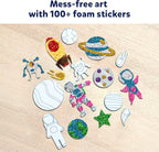 Skillmatics Foil Fun - Space, No Mess Art for Kids, Craft Kits & Supplies, DIY Creative Activity, Travel Toys, Gifts for Boys & Girls Ages 4, 5, 6, 7, 8, 9