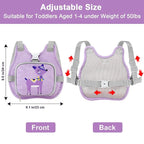 Accmor Toddler Harness Leash, Cute Deer Kids Harness + Anti Lost Wrist Link, Collapsible Child Leash for Outdoor Travel, Portable Baby Walking Harness Protector Wristband Strap for Baby Girls