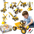 STEM Building Toys, 10 in 1 Construction Set for Preschool Kids, Educational Creative Games Holiday Idea Gift for 5+ Years Old, Stem Activities for Kids Ages 4-8 5-7 6-8 Boy Birthday Gifts