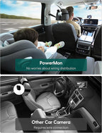 BABELIO Wireless Baby Car Camera with 5" HD Night Vision, Battery-Powered Rear Facing Car Seat Monitor for Kids and Pet, Easy Install 360° Rotatable Backseat Mirror, Newborns Travel Essentials Gifts