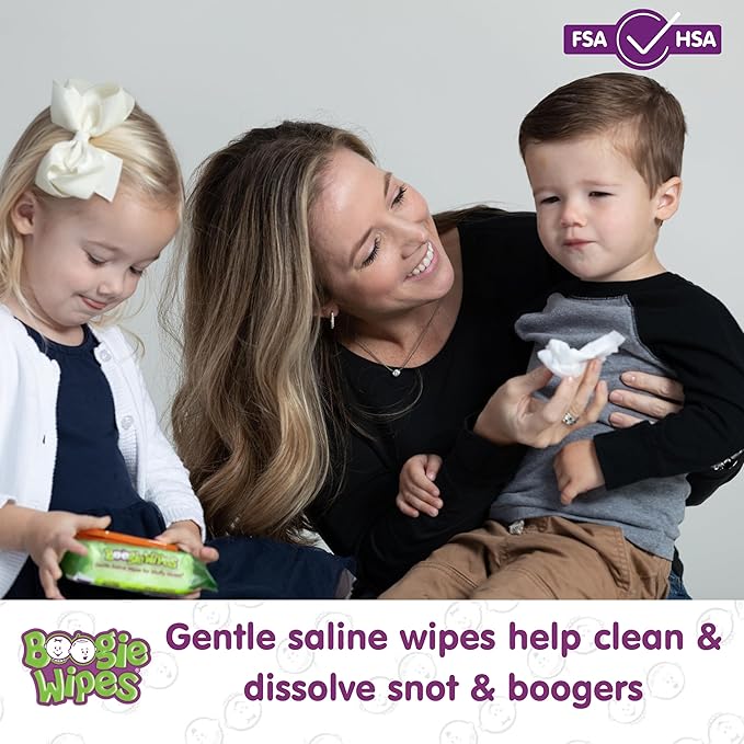 Boogie Wipes Wet Wipes for Baby and Kids, Chamomile and Vitamin E, White, Fresh Scent, 180 Count