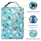Breast Milk Cooler Bag with Ice Pack - Fits 4 Bottles Up to 9 Oz - Insulated Bag for Nursing Moms, Daycare, Travel