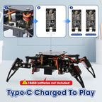 STEM Toys Programmable Bionic Spider Robot Kit, Science Kit for Kids Age 8-12, Teens DIY Robotics Building Toy, Walking Crawling, App Remote Control, Boys Gift Girls Adults Birthday