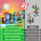 Magnetic Blocks - 150 PCS Dinosaur Volcano Forest Castle Set with Light Up Blocks - Kids Classroom Sensory Toy for Toddlers STEM, Construction Stacking Toy Kids 3+ Boys Girls Christmas Birthday Gifts