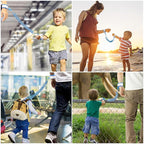 Accmor Anti Lost Wrist Link with Induction Lock, Upgraded Toddler Leash, Reflective Kids Wrist Leash for Baby, Child Walking Wristband Leashes with Magnetic Unlock Design for Boys, Dark Blue (6.5ft)